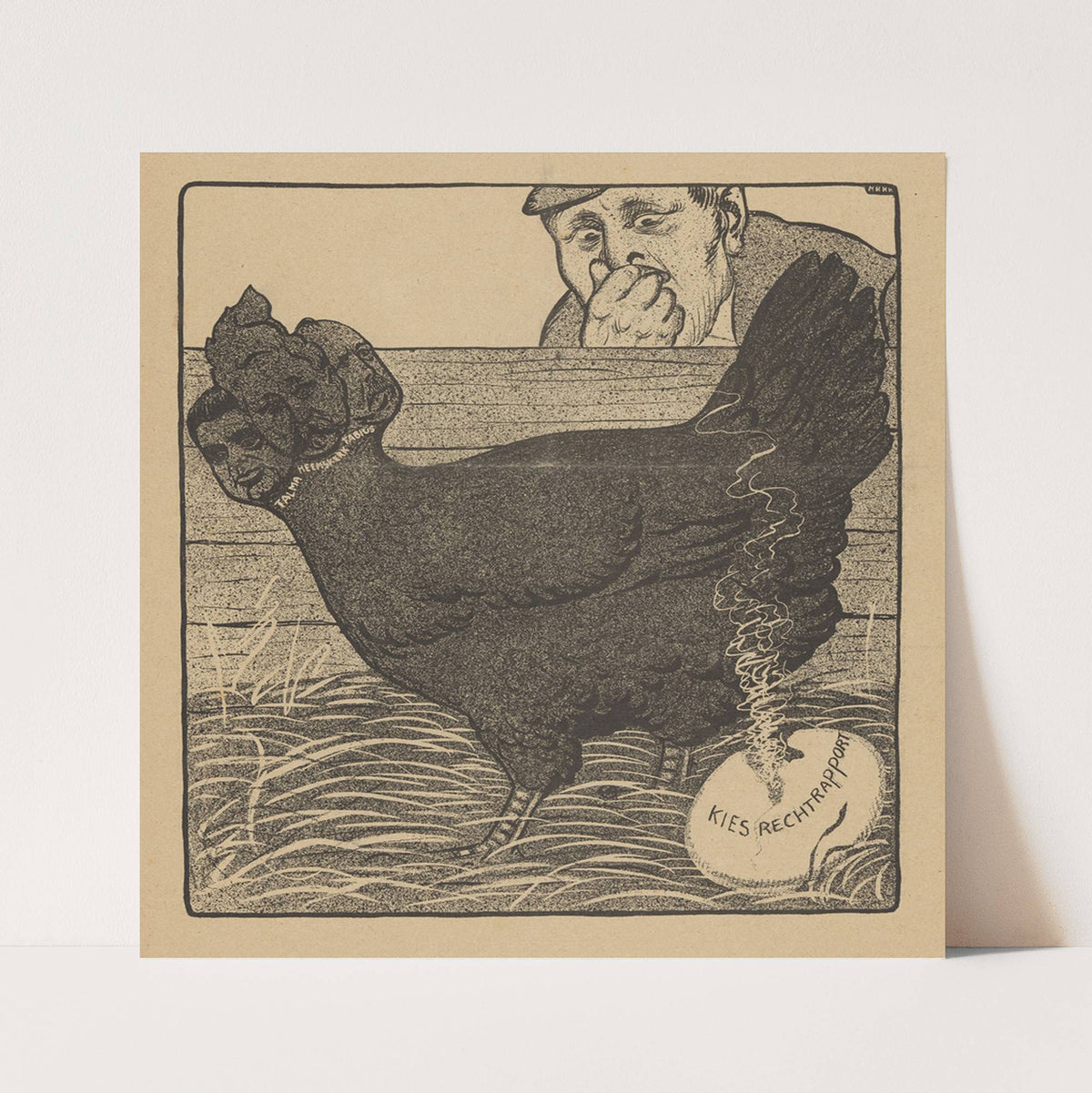 Silhouet van het achtergebleven meisje (1884 - 1917) by Nelly Bodenheim