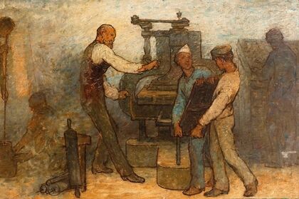 De près ou de loin tous les métiers ont besoin d’être touchés par un reflet de l’art , Les métiers (1887)