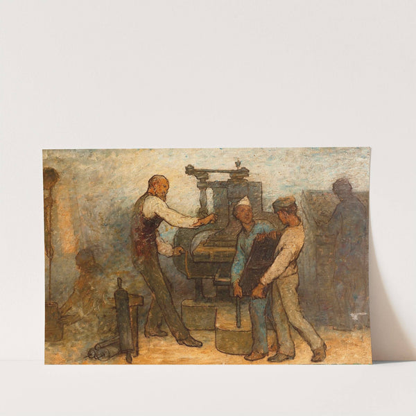 De près ou de loin tous les métiers ont besoin d’être touchés par un reflet de l’art , Les métiers (1887) by Edmond Eugène Valton