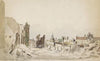 De ruïnes te Bodegraven na de brand van juni 1870