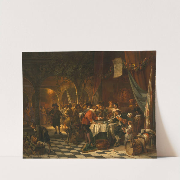 De schutterskoning by Jean Auguste Henri Leijs