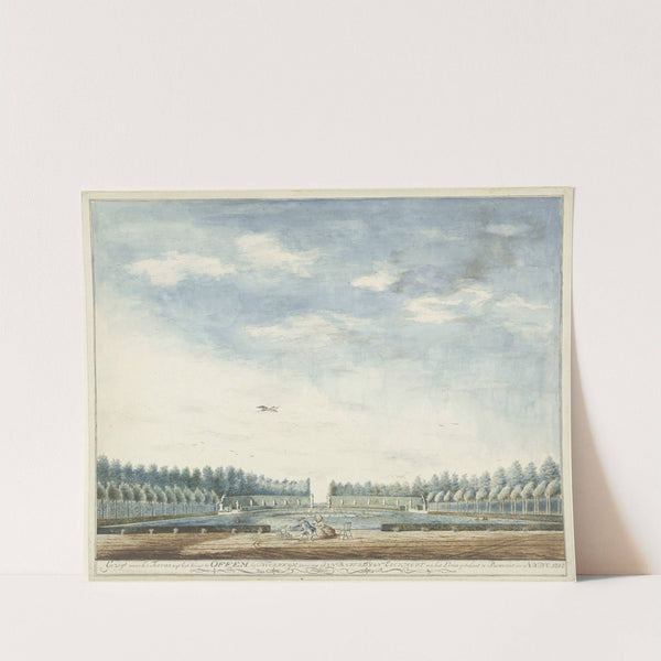 De tuin van het huis Offem, bij Noordwijk by Jan Baptist van Eeckhout