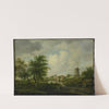 De vervallen wal te Amsterdam met de Weteringpoort, gezien over de Buitensingel by Jan Hulswit
