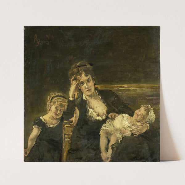 De weduwe (1850 - 1906) by Alfred Stevens