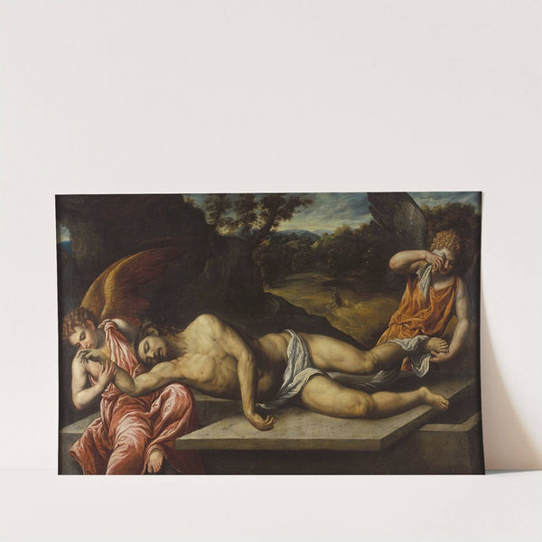 Dead Christ mourned by angels (circa 1550) by Paris Bordone