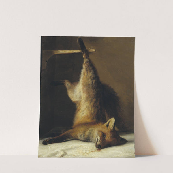 Dead Fox (1848) by Frants Diderik Bøe