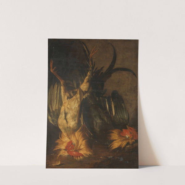 Dead roosters by Christoffel Puytlinck