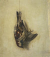 Dead sparrow on a string