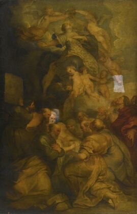 Death, assumption and coronation of the Virgin