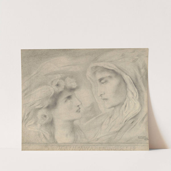 Death awakening Sleep by Simeon Solomon