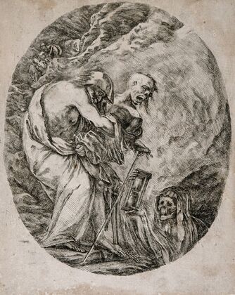 Death Carrying an Old Man into a Grave