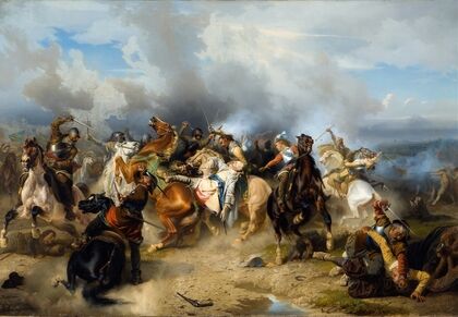 Death of King Gustav II Adolf of Sweden at the Battle of Lützen — size preview