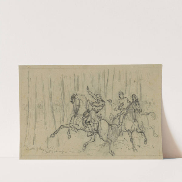 Death of Reynolds-Gettysburg by Alfred Rudolph Waud