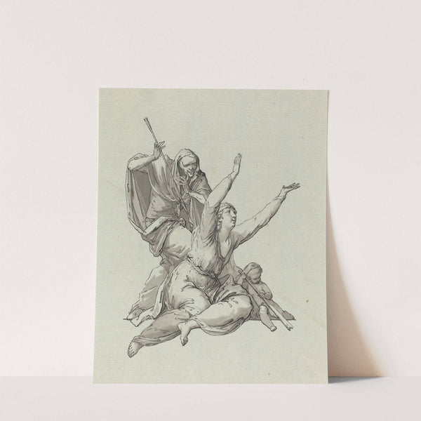 Death Stalking a Woman by Carl Gotthard Langhans