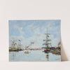 Deauville, Le Bassin À Marée Haute (1890) by Eugène Boudin