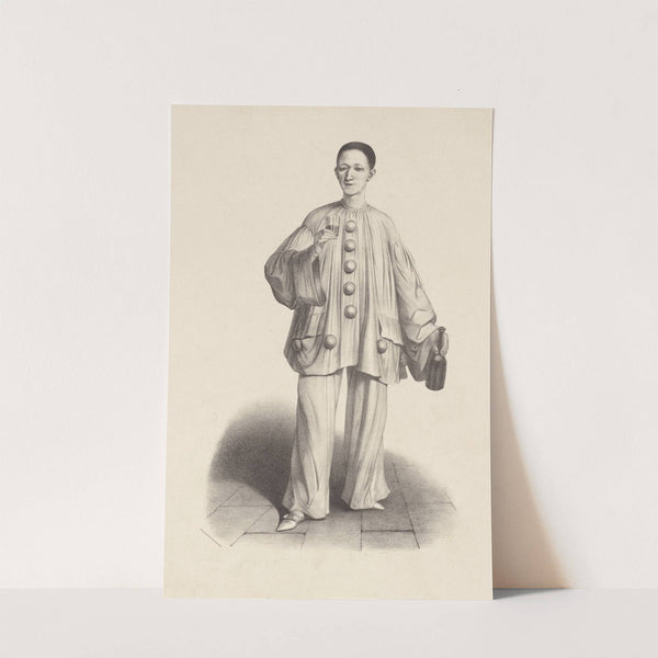 Debureau [i.e., Jean Gaspard Deburau as Pierrot] (1841-1842) by Alexandre Lacauchie