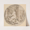 December; And Old Man Seated by a Hearth with a Young Man Blowing on the Fire (late 16th–mid 17th century) by Crispijn de Passe the Elder