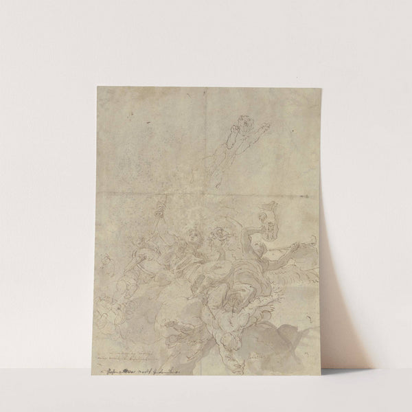 Deckenentwurf (Allegorische Darstellung) by Johann Andreas Wolff