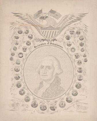 Declaration of Independence, e pluribus unum, 1776-1876 (1876)