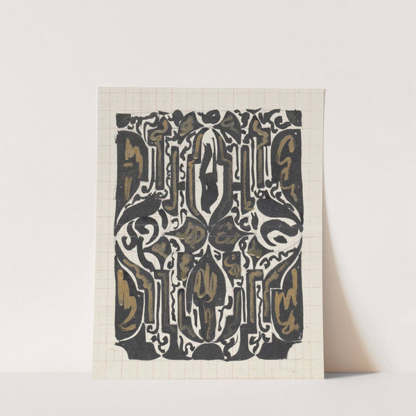 Decoratief ontwerp en schets van het front timpaan van het Koninklijk Paleis te Amsterdam (1874) by Carel Adolph Lion Cachet