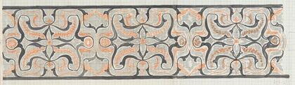 Decoratief ontwerp voor een langwerpig paneel (1874)