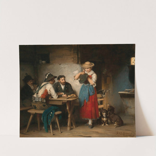 Decorating a Hat (Im Hoangart) (1872) by Franz von Defregger