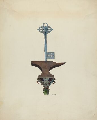 Decorative Ironwork & Locksmith Sign