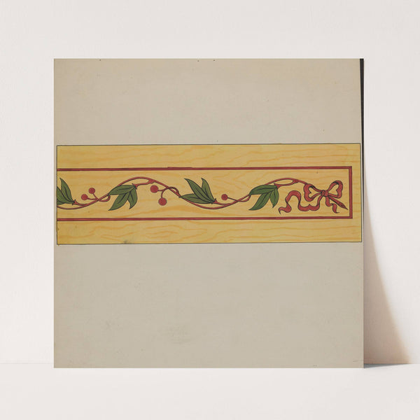 Decorative Panel from Rail Car Interior (c. 1936) by Wellington Blewett