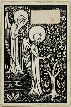 Decorative Study; Two Angels