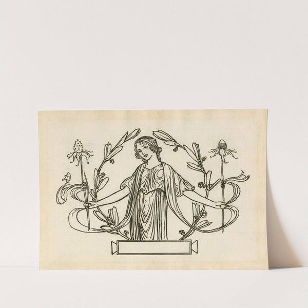 Decorative tail-piece to page 79 of Bell’s edition of The tempest] [Robert Anning Bell (1900) by Robert Anning Bell