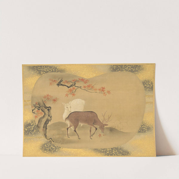 Deer and autumn foliage (18th century) by Kanō Tsunenobu