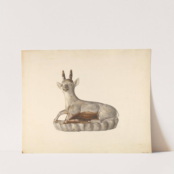 Deer Figurine by Mina Lowry