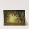 Deer in a clearing, yosemite by Albert Bierstadt