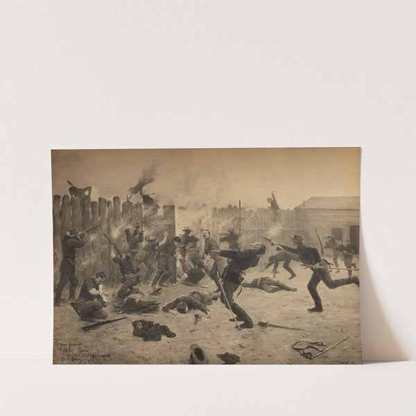 Defending the Stockade by Charles Schreyvogel