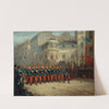Défilé sur le boulevard des Italiens, des troupes de l&#039;armée de Crimée, le 29 décembre 1855 by Emmanuel Auguste Masse