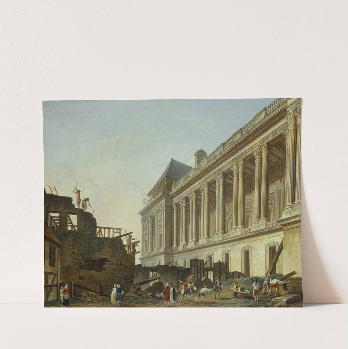 Dégagement de la colonnade du Louvre by Pierre-Antoine Demachy