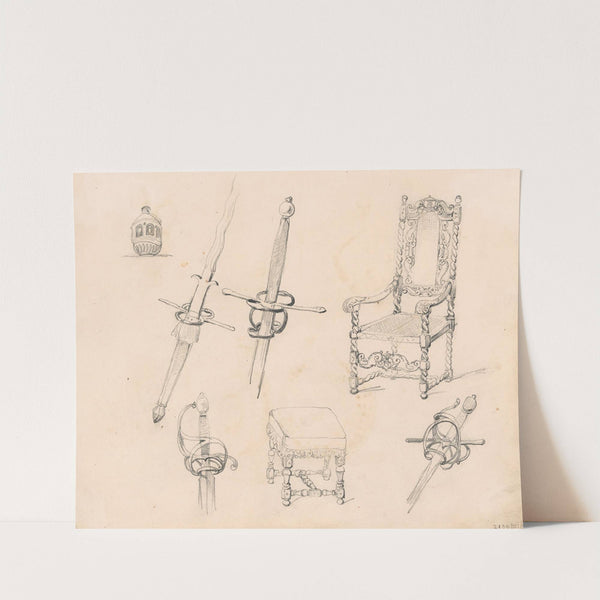 Degengevesten, Chair and Bench by Nicaise De Keyser