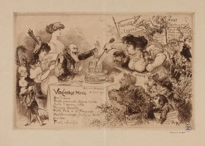 Déjeuner Mariani, le 30 avril 1907. Vernissage Menu (1907)