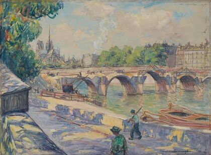 Démolition du pont de la Tournelle