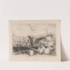 Demolition of Old London Bridge (1832) by Edward William Cooke