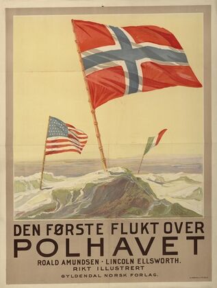 Den første flukt over Polhavet [av] Roald Amundsen, Lincoln Ellsworth (1926)