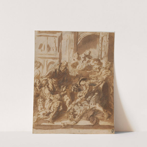 Den hellige Erasmus&#039; martyrium by Jan Miel