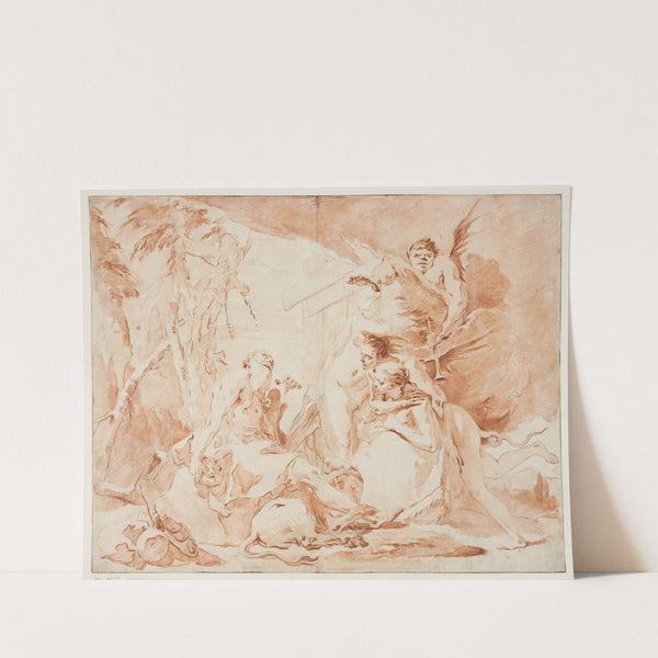 Den hellige Hieronymus’ fristelser by Giovanni Battista Tiepolo