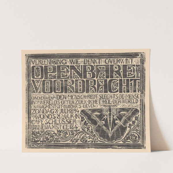 Den mensch redt slechts de mensch by Mathieu Lauweriks