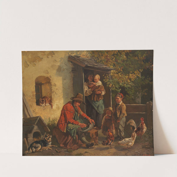 Dengelnder Bauer by Friedrich Voltz