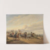 Departure for the hunt by Bernard Edouard Swebach