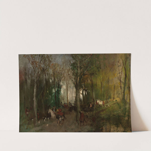 Departure for the Hunt, sketch (1871 - 1872) by Maksymilian Gierymski