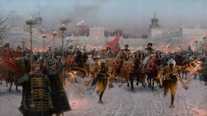Departure of John III Sobieski and Marysieńka Sobieska from Wilanów