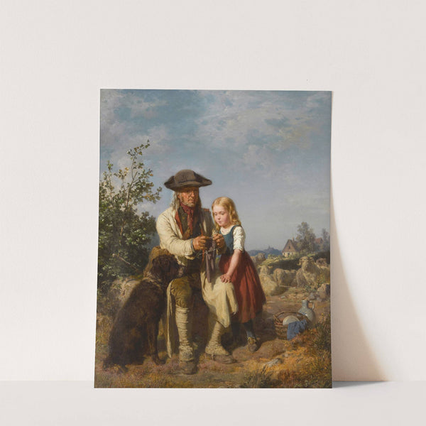 Der alte Schäffer und die Enkelin (The old shepherd and his granddaughter) by Ernst Bosch