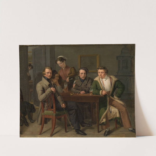 Der Architekt Friedrich Eisenlohr im Kreise seiner Freunde by Friedrich Mosbrugger
